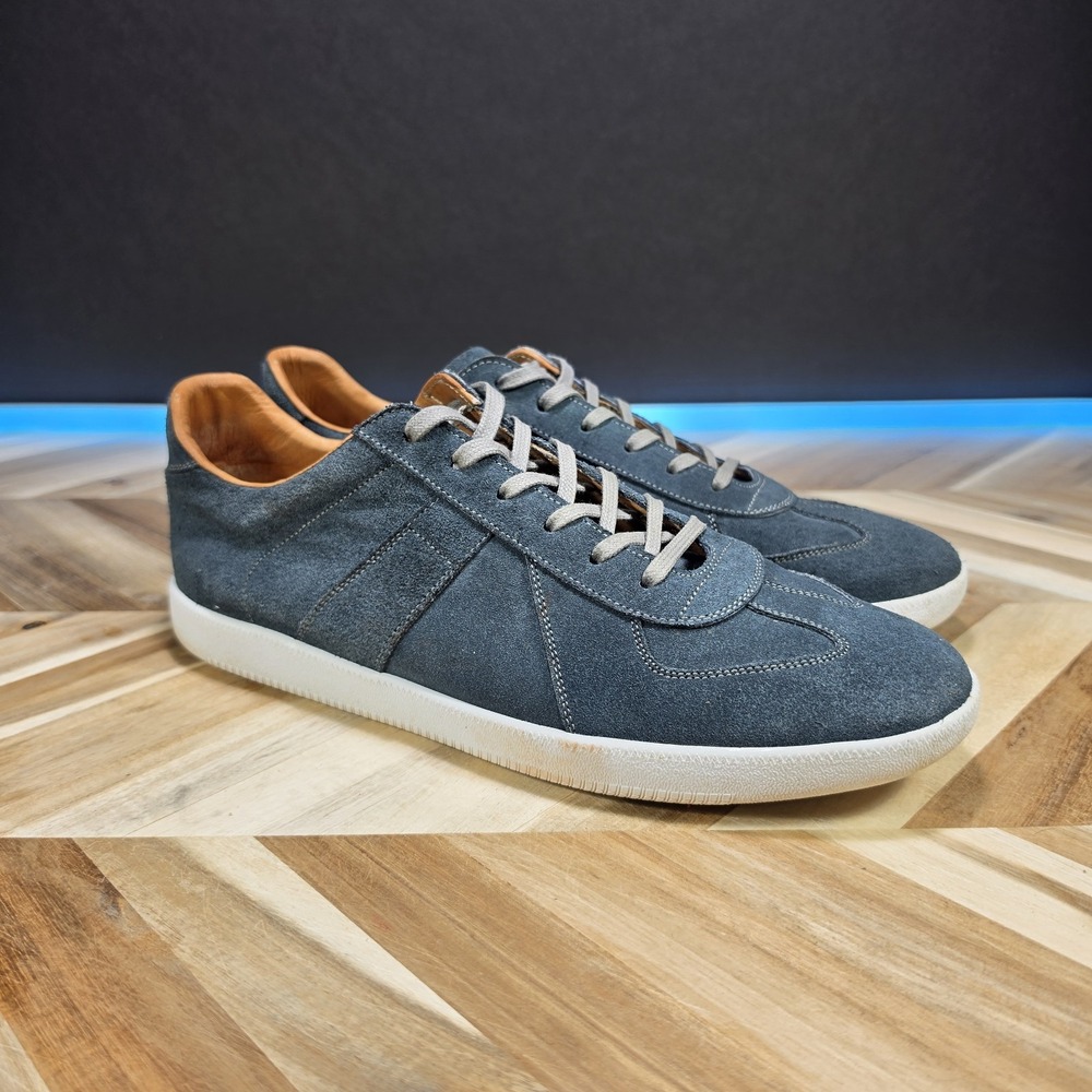 Beckett Simonon Morgen Trainers Blue Suede Men's 12 Leather Lined Sneakers